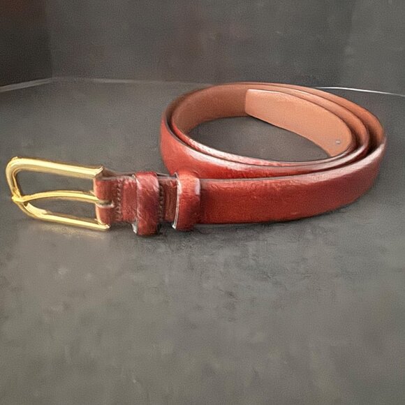 Perry Ellis Other - Perry Ellis Portfolio Men's Casual Dress Brown Grained Leather Belt, Size 40